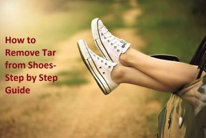 how to remove tar from shoes